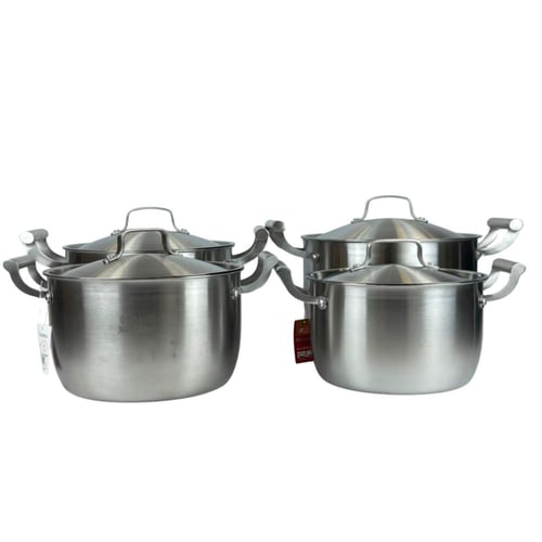 قدر ألمنيوم فاخر بغطاء ستانلس ستيل 304