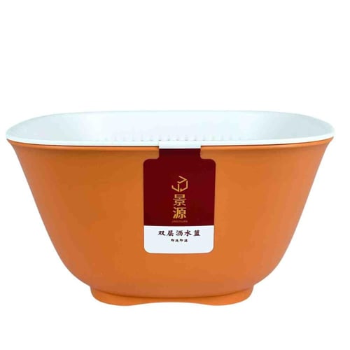 وعاء غسيل وتصفية مزدوج الطبقات