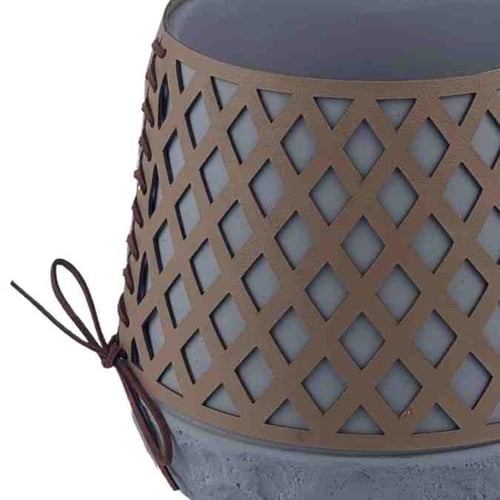 أصيص زرع سيراميك بتصميم شبكي أنيق – حجم صغير