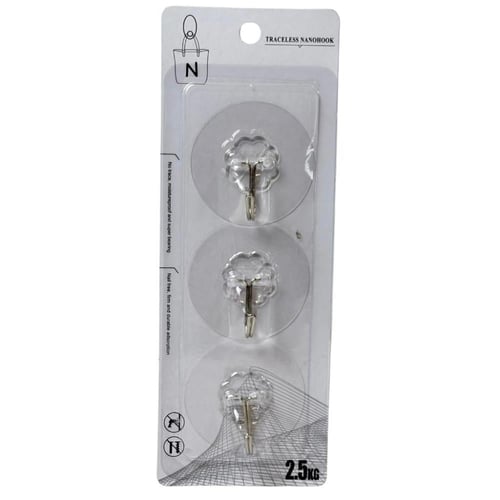 مجموعة خطافات لاصقة نانوية قوية التحمل (3 قطع) - ل...