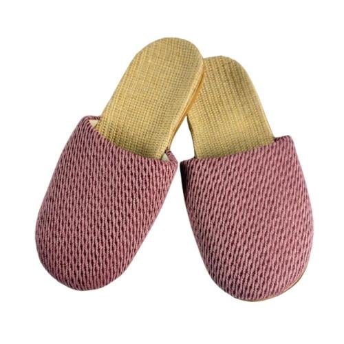 شبشب منزلي قماشي بلون خمري