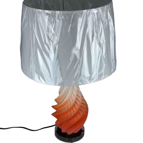 مصباح طاولة بتصميم حلزوني مضيء