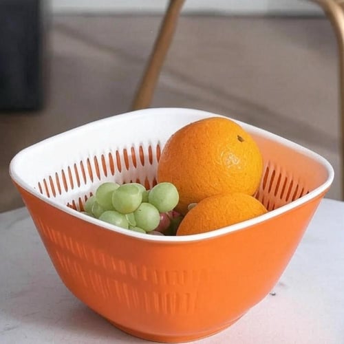 وعاء غسيل وتصفية مزدوج الطبقات