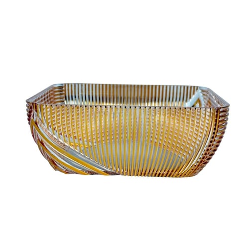 علبة تقديم اكريلك بغطاء مزخرف