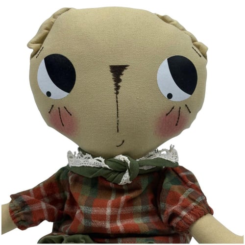 دمية قطة قماشية لطيفة تحمل دلوًا