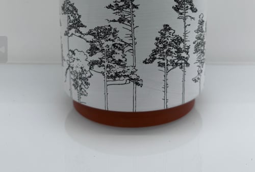 أصيص زرع فخار متعدد الألوان - 14x12.5 سم