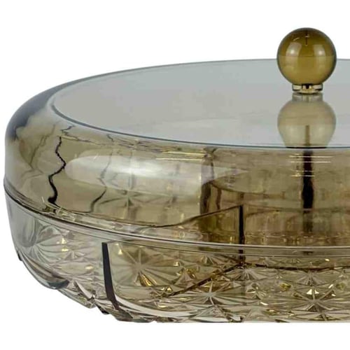 طبق مكسرات بغطاء