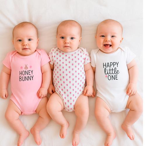 أطقم بديهات أطفال (للأولاد والبنات) – 3 قطع قطنية...