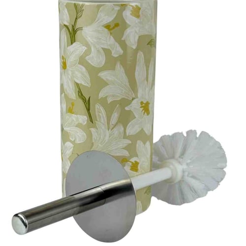 رشاة تنظيف حمام أنيقة بتصميم أسطواني