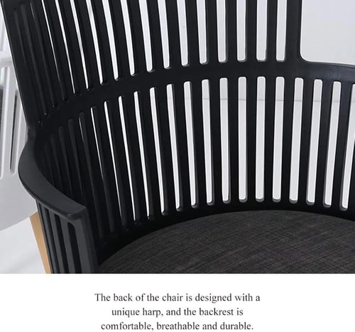 كرسي طعام عصري أسود