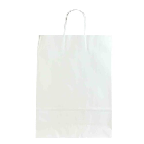 أكياس تسوق ورقية بمقابض ملتوية