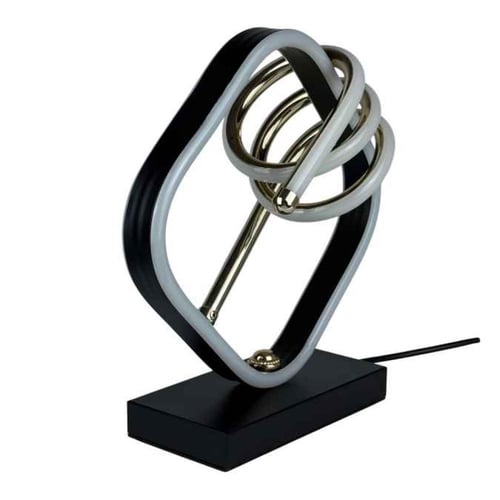 مصباح طاولة "Spiral Noir" LED بتصميم لولبي وقاعدة...