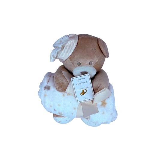 بطانية مع دمية قماشية بطانية أطفال ناعمة مع دمية م...