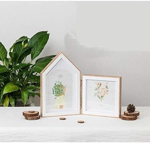 إطار صور خشبي جديد بتصميم صندوق ظل، يحتوي على مفصل...