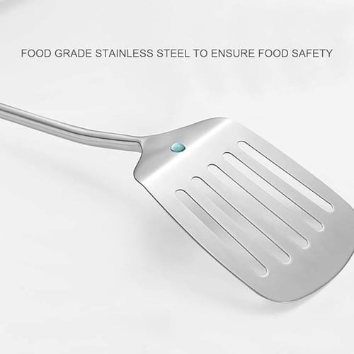 ملعقة تقليب بفتحات من الستانلس ستيل