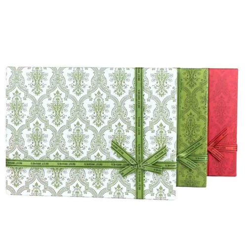 علب هدايا فاخرة بتصميم أنيق على شكل مستطيل مزينة ب...