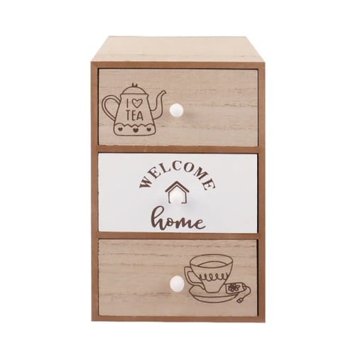 منظم قهوة وشاي و أكواب متعدد الأدراج للمطبخ أو الم...