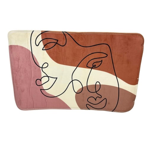 سجادة حمام فنية مطبوعة