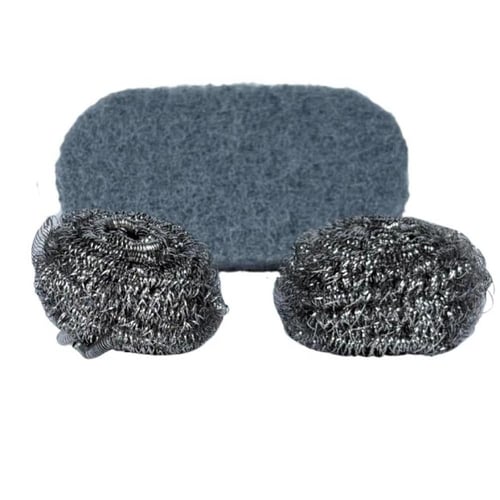 مجموعة أدوات تنظيف المطبخ (مقبض مع ليفة + سلك معدن...