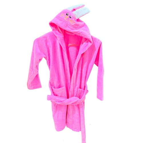 روب أطفال بقبعة شكل أرنب