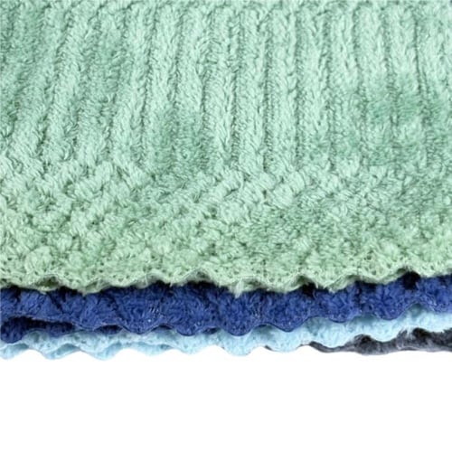 طقم مناشف تنظيف مايكروفايبر ملونة (4 قطع)