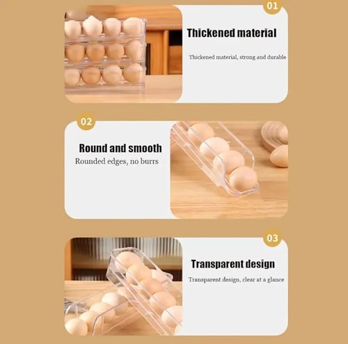 منظم بيض بثلاث الطبقات