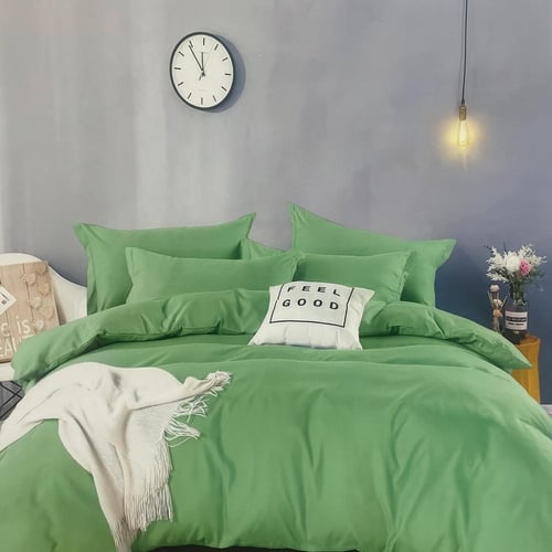 طقم مفرش سرير سادة – 4 قطع