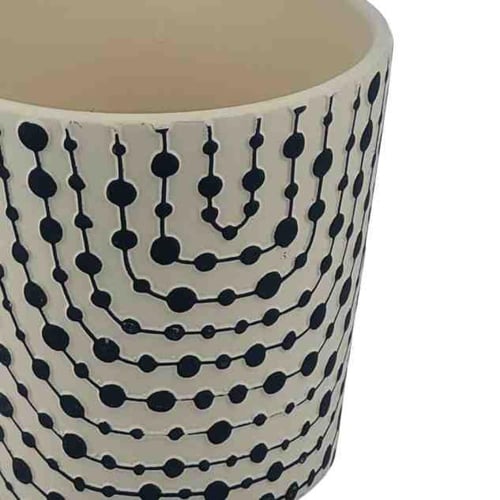 أصيص نبتات من السيراميك الكلاسيكي اللون :أوف وايت