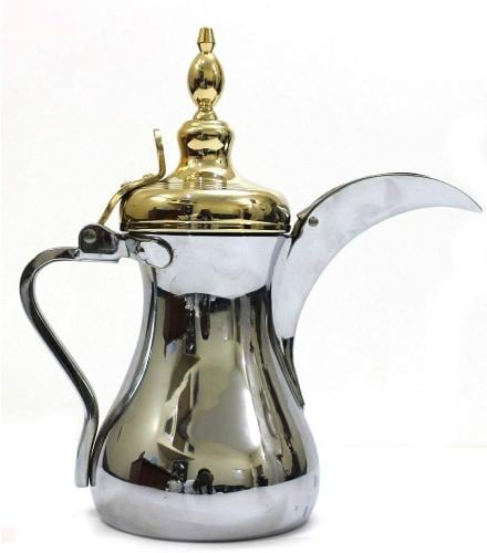 دلة قهوة بغطاء ذهبي