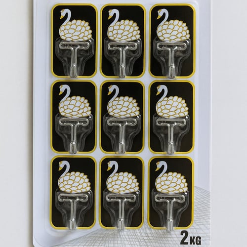 مجموعة خطافات لاصقة نانوية بتصميم البجعة