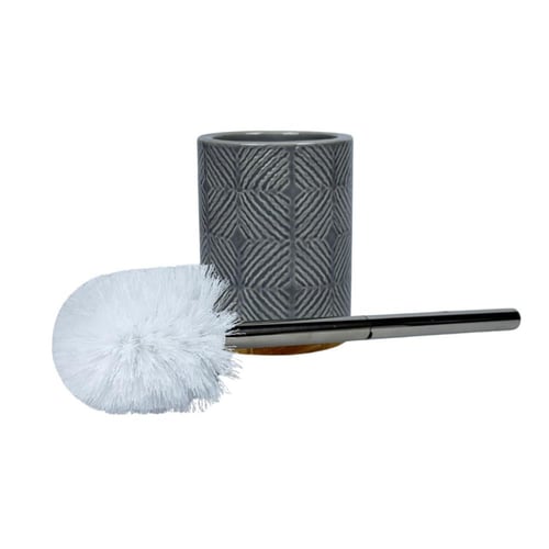 فرشاة مرحاض بقاعدة سيراميكية منقوشة