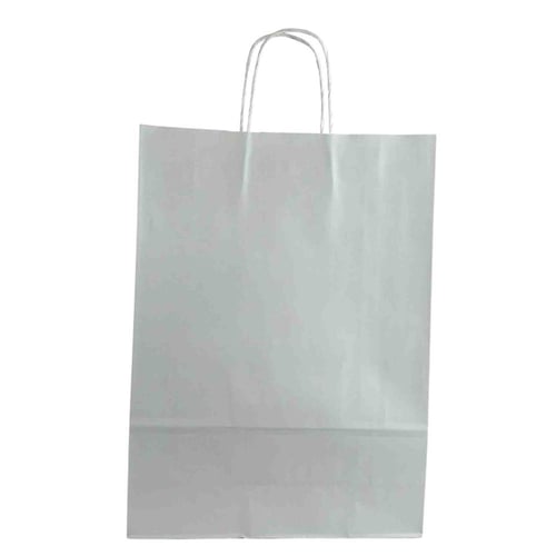 أكياس تسوق ورقية بمقابض ملتوية