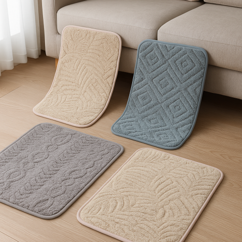 دعاسة أرضية قطنية فاخرة بنقوش بارزة