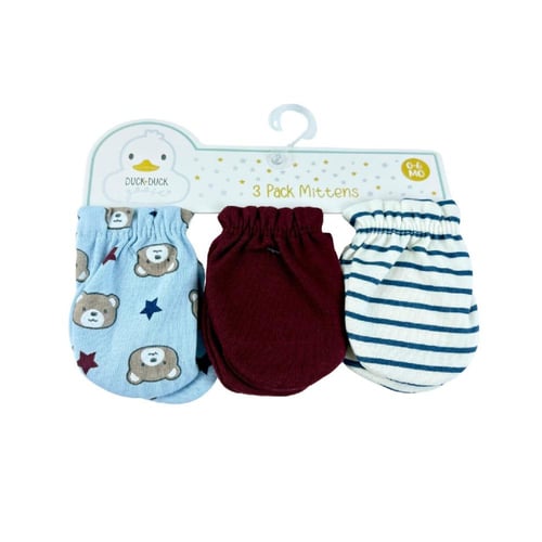 طقم قفازات أطفال قطنية 3 اطقم