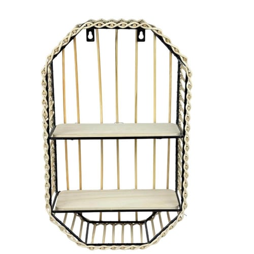 رف جداري ديكوري بإطار معدني