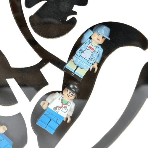 لوحة جدارية ميكي ماوس مع شخصيات ليغو ديكورية