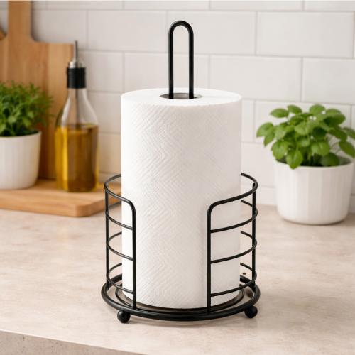 حامل مناديل مطبخ معدني بتصميم عصري