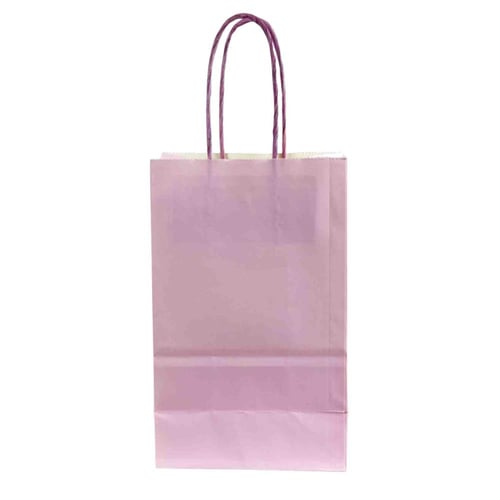 أكياس تسوق ورقية ملونة بمقابض ملتوية