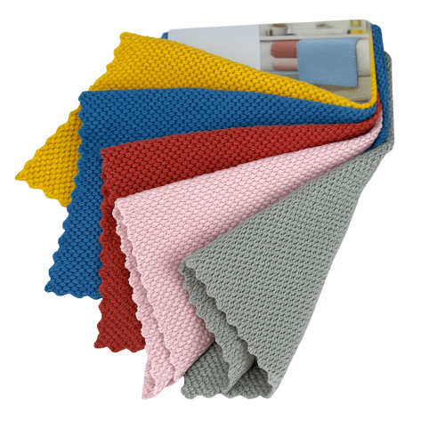 طقم فوط تنظيف مطبخ ملونة 5 قطع