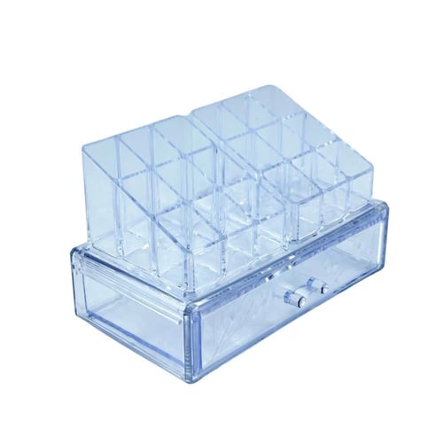 منظم مكياج أكريليك شفاف مع درج