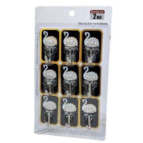 مجموعة خطافات لاصقة نانوية بتصميم البجعة