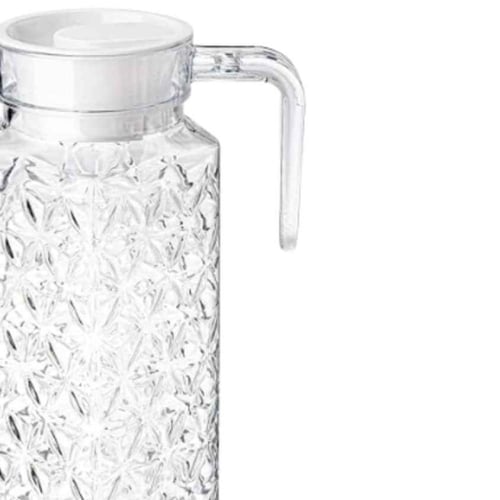 ابريق زجاج شفاف