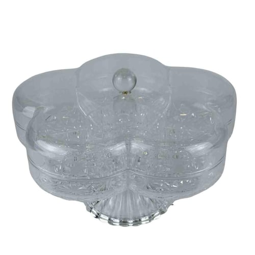 طبق مكسرات بغطاء