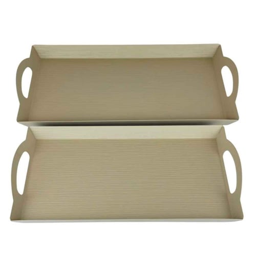 طقم صواني تقديم - قطعتين