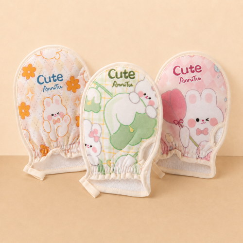 Cute Bunny Design Bath & Exfoliating Glove