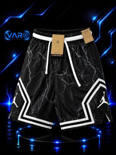 Black striped Jordan shorts