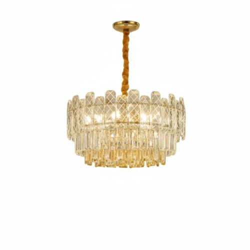 ثريا سقف كريستال دائري - 4 مقاسات بتفاصيل الرفيعة