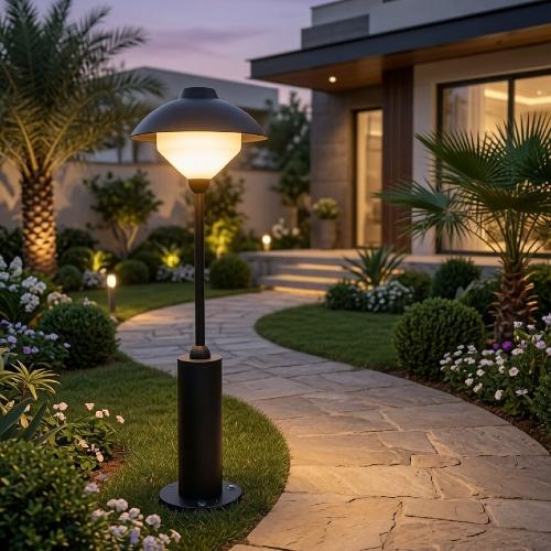 اضاءة ممرات الحدائق - بتصميم أنيق يبرز المسار