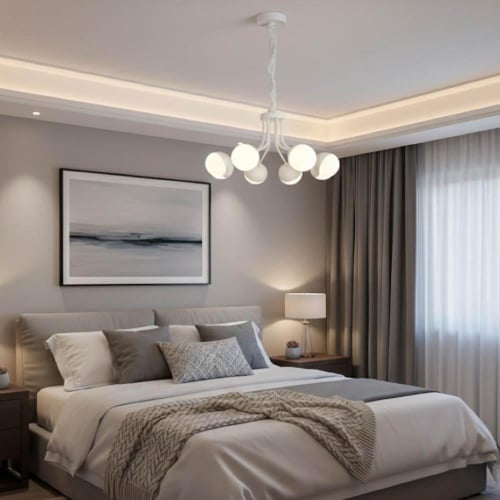 ثريا مودن غرف نوم - 8 لمبات صغيرة