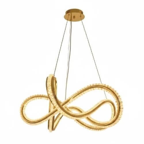 ثريا مودرن ذهبي - ضوء ليد قطر 55 سم